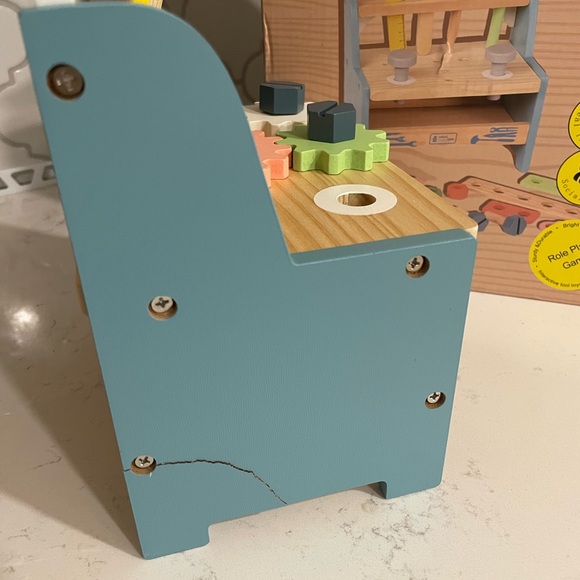 Varbertos Mini Tool Bench Toy Set for Kids Toddlers, Wooden Tool Workbench Set - Picture 10 of 12